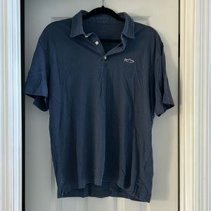 Patagonia navy button polo